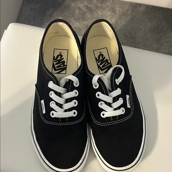 Vans Classic Black and White Sneakers - Picture 4 of 5